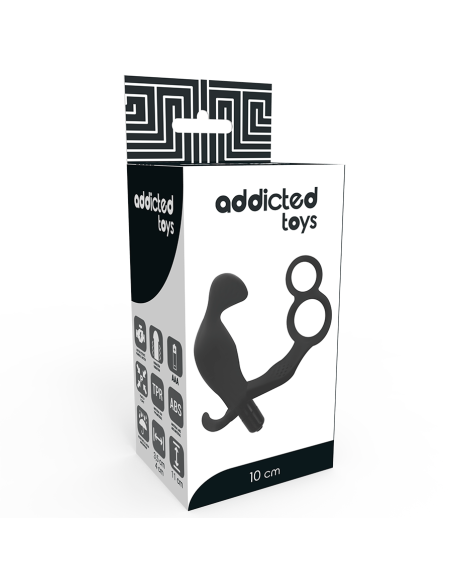 ADDICTED TOYS PLUG ANAL CON ANILLA DOBLE PENE Y TESTICULOS NEGRO ADDICTED TOYS PLUG ANAL CON ANILLA DOBLE PENE Y TESTICULOS NEGRO