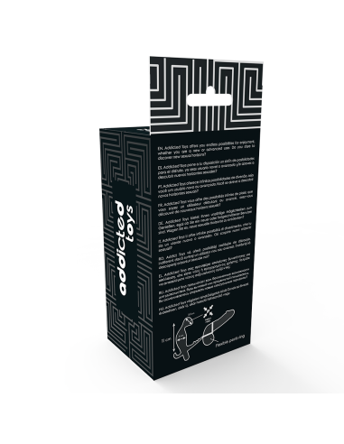 ADDICTED TOYS PLUG ANAL CON ANILLA DOBLE PENE Y TESTICULOS NEGRO