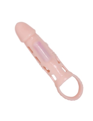 BAILE FUNDA EXTENSORA PENE CON VIBRACION Y STRAP 135 CM