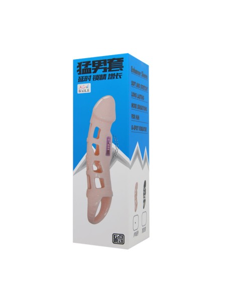 BAILE FUNDA EXTENSORA PENE CON VIBRACION Y STRAP 135 CM