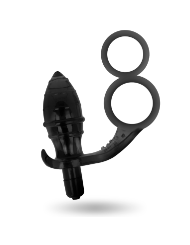 ADDICTED TOYS PLUG ANAL CON ANILLA DOBLE NEGRO