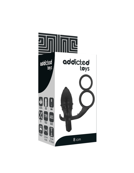 ADDICTED TOYS PLUG ANAL CON ANILLA DOBLE NEGRO ADDICTED TOYS PLUG ANAL CON ANILLA DOBLE NEGRO