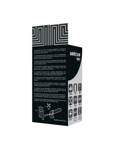ADDICTED TOYS PLUG ANAL CON ANILLA DOBLE NEGRO