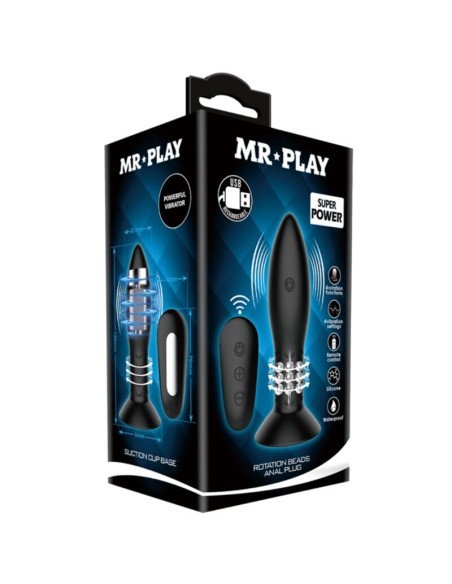 PRETTY LOVE MR PLAY PLUG CON BOLAS ROTADORAS 13 CM