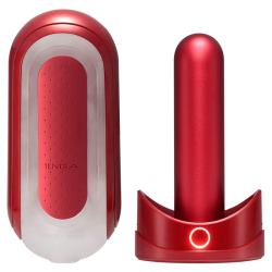 TENGA FLIP 0 ZERO ROJO CON CALENTADOR 2