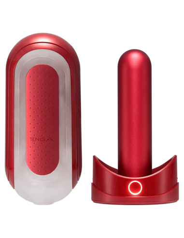 TENGA FLIP 0 ZERO ROJO CON CALENTADOR