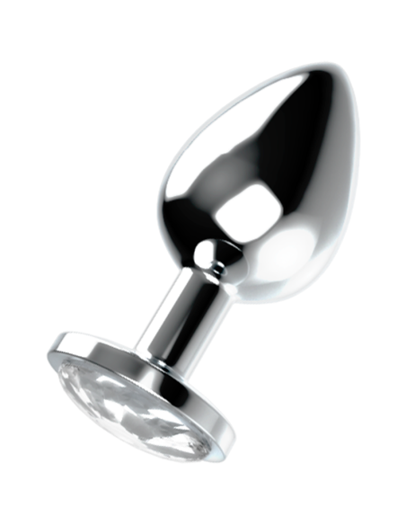 OHMAMA PLUG ANAL ACERO CON CRISTAL