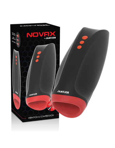 JAMYJOB NOVAX MASTURBADOR CON VIBRACION Y COMPRESIoN