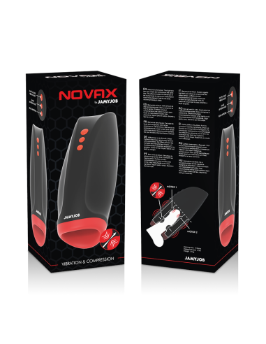 JAMYJOB NOVAX MASTURBADOR CON VIBRACION Y COMPRESIoN