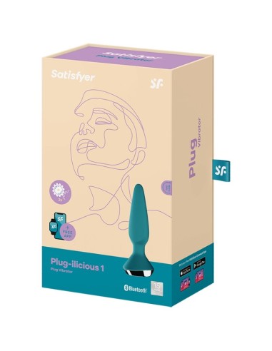 SATISFYER PLUG ILICIOUS 1 PLUG CON VIBRACION VERDE