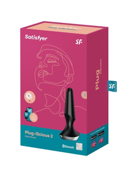 SATISFYER PLUG ILICIOUS 2 PLUG VIBRADOR NEGRO