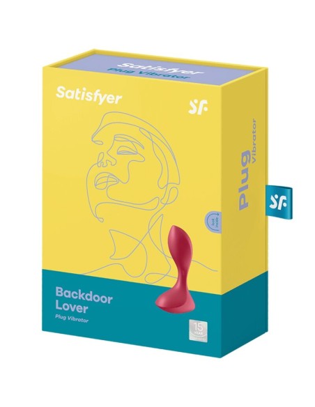 SATISFYER BACKDOOR LOVER PLUG ANAL VIBRADOR ROJO