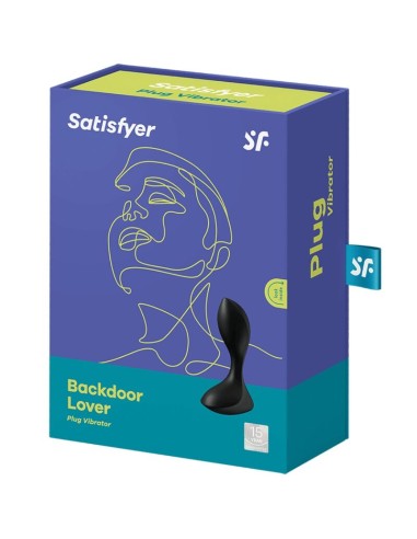 SATISFYER BACKDOOR LOVER PLUG ANAL VIBRADOR NEGRO