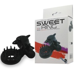 BAILE SWEET RING ANILLO CON ESTIMULADOR CLITORIS DELFIN 2