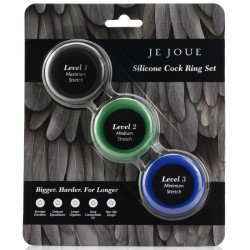 JE JOUE SILICONE SET ANILLOS PENE DE SILICONA 2