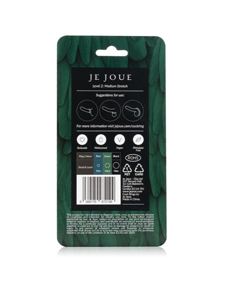 JE JOUE ANILLO SILICONA VERDE ESTRANGULAMIENTO MEDIO