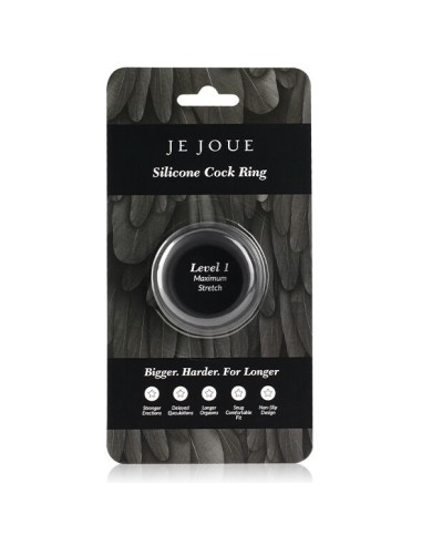 JE JOUE ANILLO SILICONA NEGRO ESTRANGULAMIENTO MAXIMO