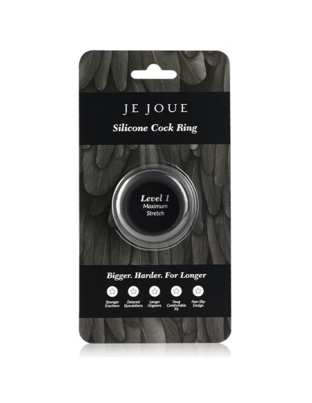 JE JOUE ANILLO SILICONA NEGRO ESTRANGULAMIENTO MAXIMO