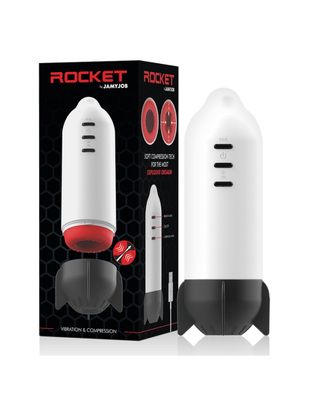 JAMYJOB ROCKET MASTURBADOR TECNOLOGiA SOFT COMPRESSION Y VIBRACION