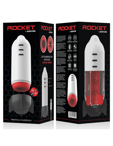 JAMYJOB ROCKET MASTURBADOR TECNOLOGiA SOFT COMPRESSION Y VIBRACION