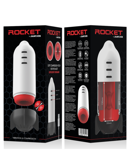 JAMYJOB ROCKET MASTURBADOR TECNOLOGiA SOFT COMPRESSION Y VIBRACION