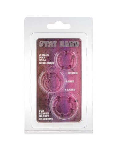 SEVENCREATIONS JUEGO TRES ANILLOS PENE ROSA