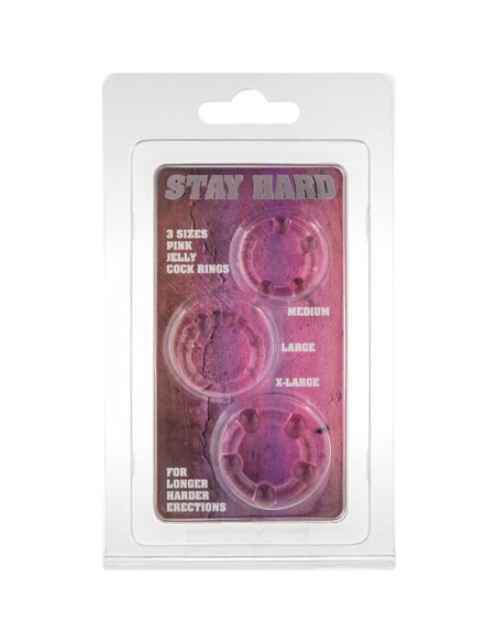 SEVENCREATIONS JUEGO TRES ANILLOS PENE ROSA