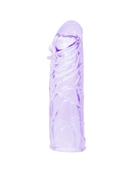 FUNDA LILA PARA EL PENE EN SILICONA ADAPTABLE 13CM