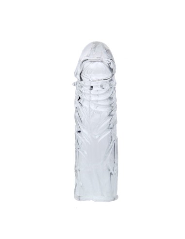 FUNDA ROSA PENE SILICONA ESTIMULANTE 13CM
