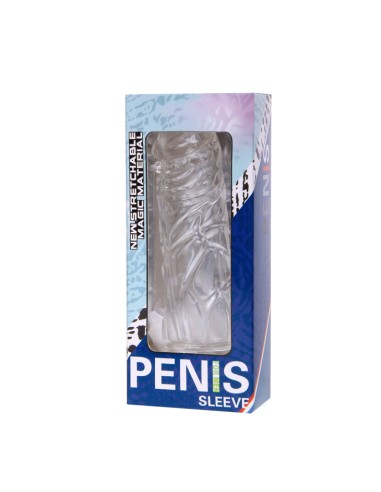 FUNDA ROSA PENE SILICONA ESTIMULANTE 13CM