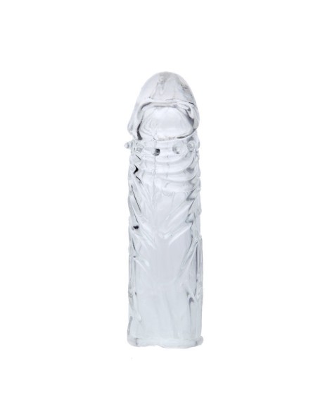FUNDA TRANSPARENTE PARA EL PENE EN SILICONA 13CM