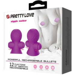 PRETTY LOVE ESTIMULADORES PEZONES 12M VIBRACIoN LILA 2