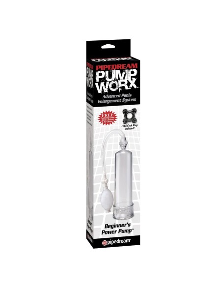 PUMP WORX BOMBA DE ERECCION PRINCIPIANTES TRANSPARENTE
