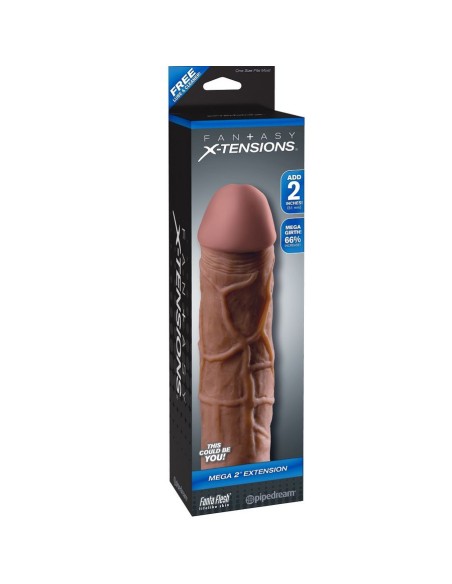 MEGA 2 EXTENSIoN MARRON PARA EL PENE