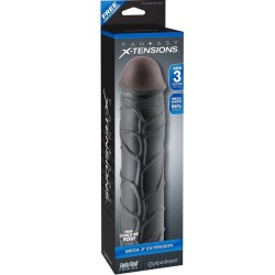 MEGA 3 EXTENSIoN NEGRO PARA EL PENE 2