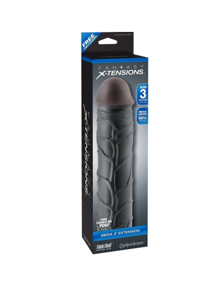 MEGA 3 EXTENSIoN NEGRO PARA EL PENE