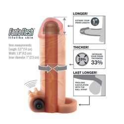 EXTENSION PARA EL PENE CON VIBRADOR REAL FEEL 1 2