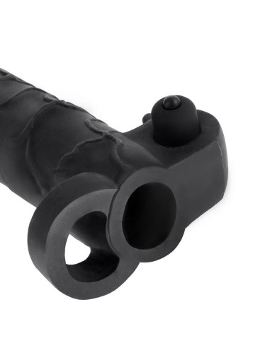 EXTENSION PARA EL PENE CON VIBRADOR REAL FEEL 2 NEGRO
