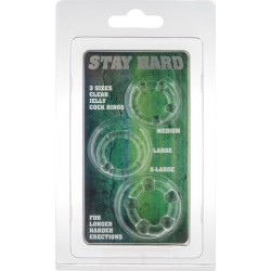 SEVENCREATIONS JUEGO TRES ANILLOS PENE TRANSPARENTE 2