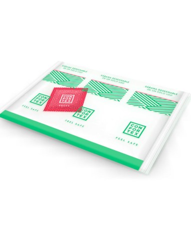 CONFORTEX SABANAS HIGIeNICAS DESECHABLES INVIDUAL PRESERVATIVO FRESA