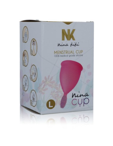 NINA CUP COPA MENSTRUAL TALLA L ROSA