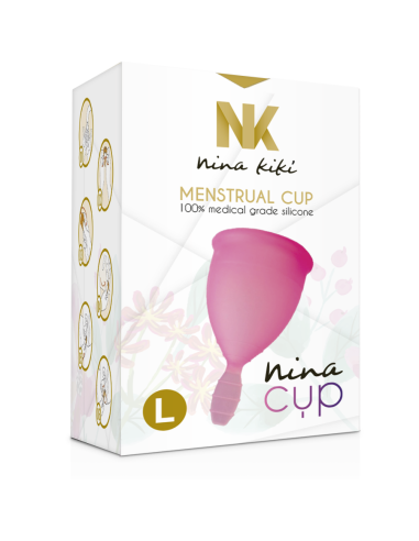 NINA CUP COPA MENSTRUAL TALLA L ROSA