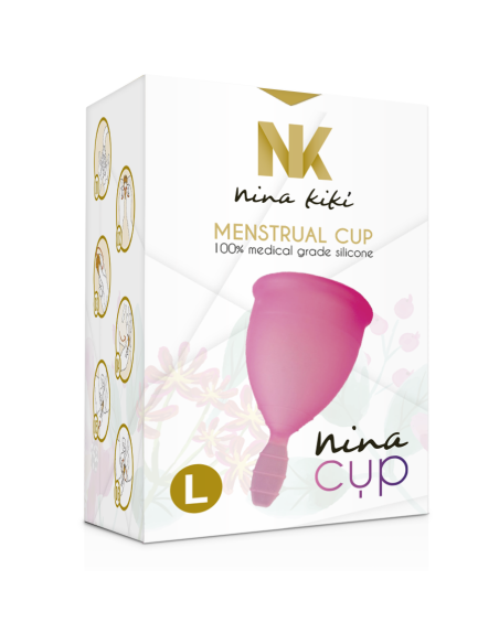 NINA CUP COPA MENSTRUAL TALLA L ROSA