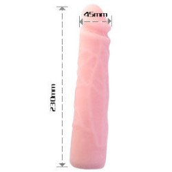 DILDO SILICONA TACTO PIEL REALISTICO 23 CM 2