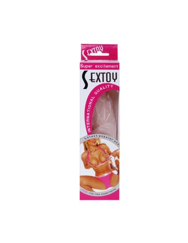 DILDO SILICONA TACTO PIEL REALISTICO 19CM