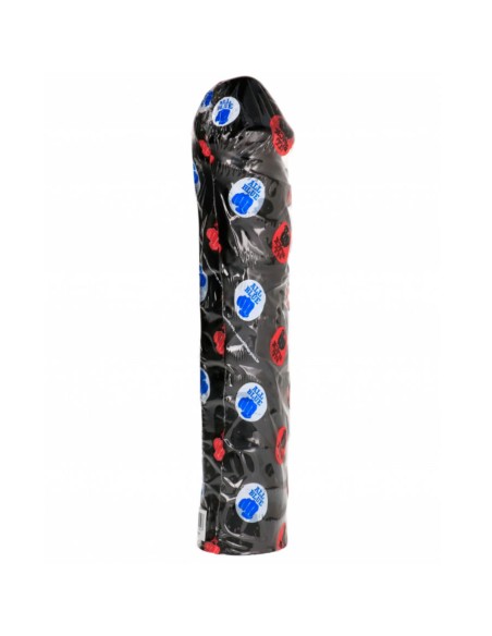 ALL BLACK DILDO GIGANTE FISTING SUAVE 32 CM