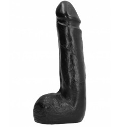 ALL BLACK DILDO REALISTICO NEGRO SUAVE 20 CM 2
