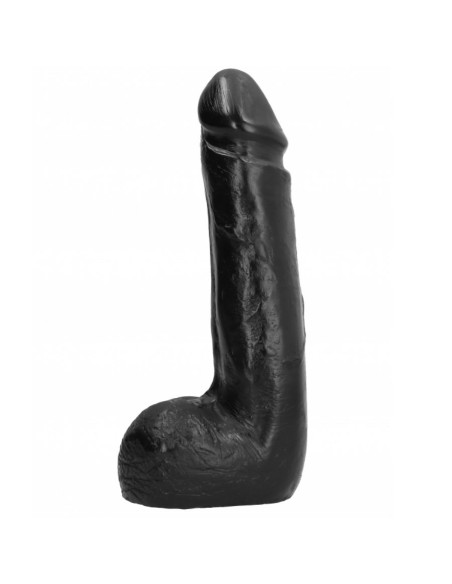 ALL BLACK DILDO REALISTICO NEGRO SUAVE 20 CM