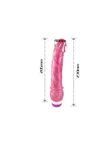 VIBRADOR ROJO REALISTICO 23 CM