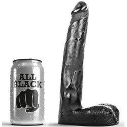 ALL BLACK DILDO REALISTICO 21CM